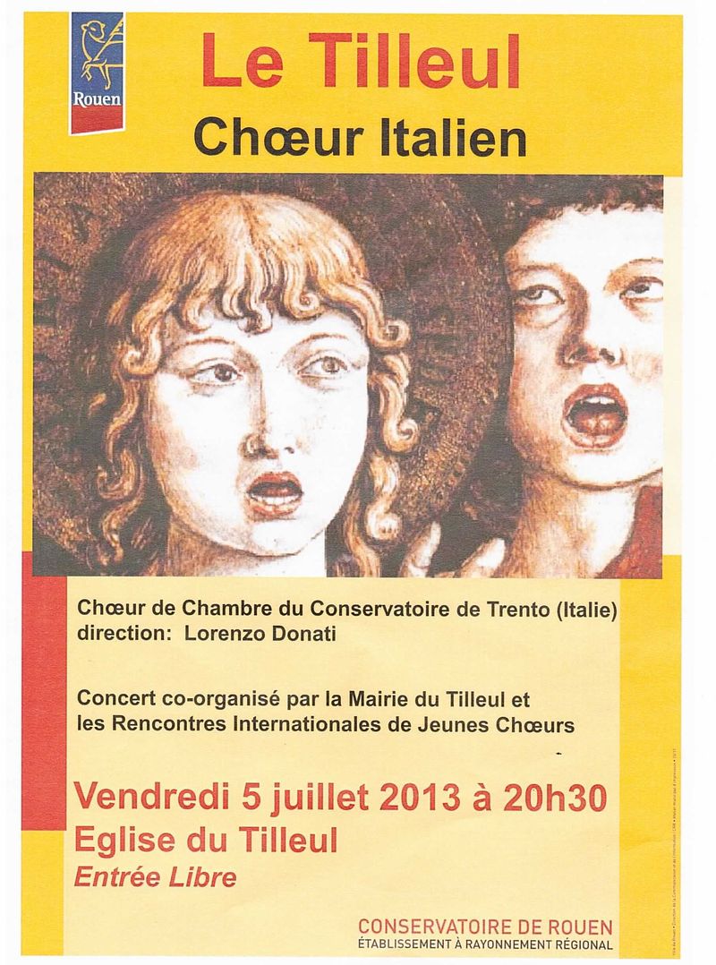 Affiche chorale de Trento
